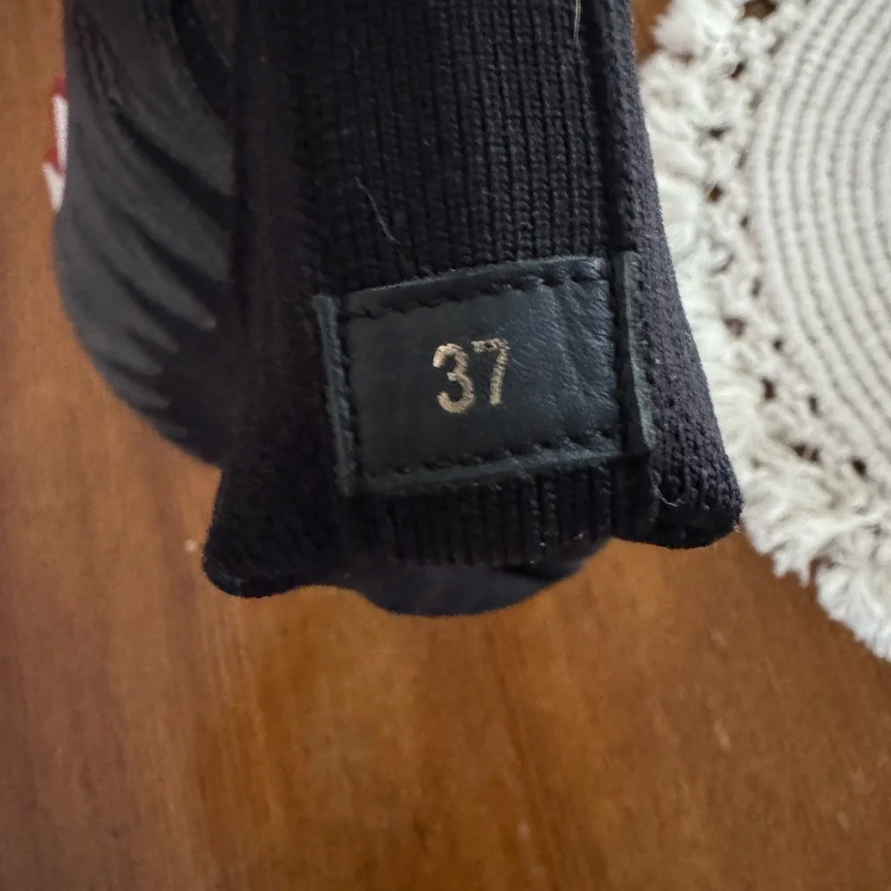 Black and Red Sock Sneakers - Picture 5 of 6
